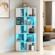 7-Tier Corner Bookcase with