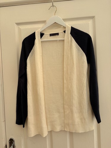 Cream navy ribbed - cream/navy,