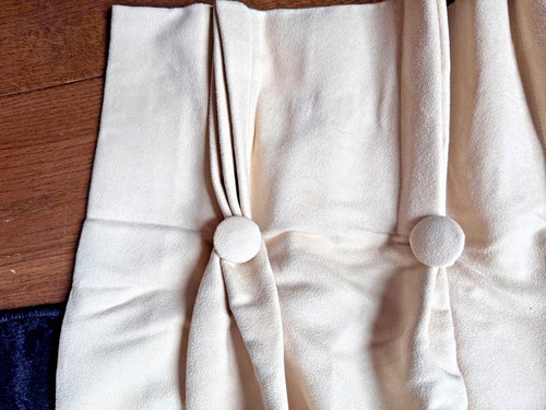 Suede effect curtains 65cm - curtains,