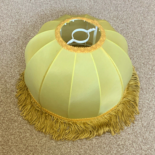 Cream gold vintage fringed - gold,