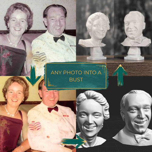Custom printed bust - 3d,