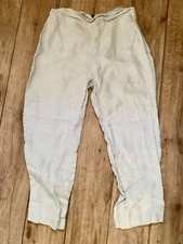 NWOT Precis Petite Linen Trousers Creamy White Size 16 100% Linen