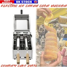 Commercial Electric 220V Ice Cream Cone Chimney Cake Roll Maker Oven Machine