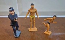 Corgi Toys Original Figures X 3 GS36 Tarzan, GI And 290 Kojak
