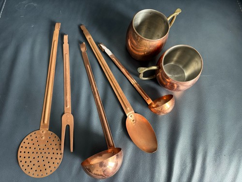 Vintage solid copper - copper, brass