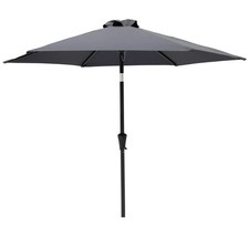 C-Hopetree 9 ft Umbrella Outdoor Patio Market Table Umbrella + Tilt Anthracite