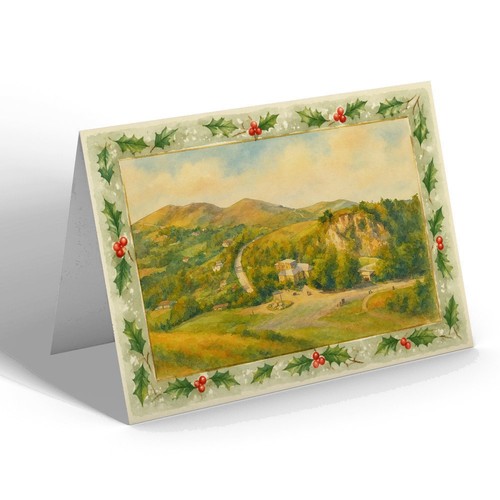 Xmas notelet british camp - xmas,