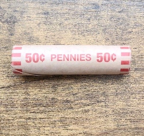 1973 lincoln cent roll - lincoln, (50