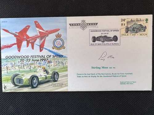 Sir stirling moss obe signed - stirling,