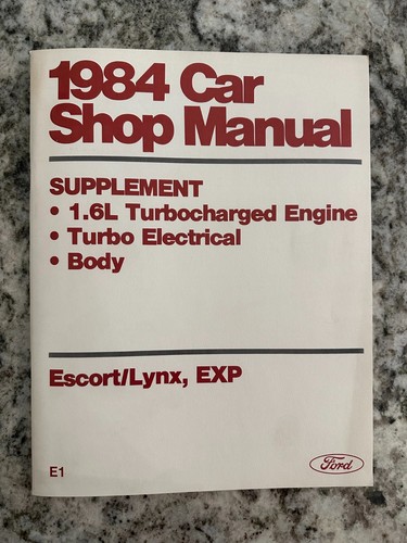 1984 ford car - 1984, manual