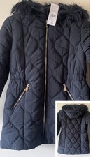 Girls Quilted Coat Age 11-12