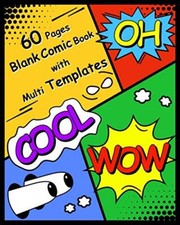 60 Pages Blank Comic Book with Multi Templates Let's Fun for Create Your Own ...