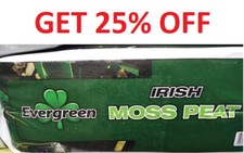 Peat Substrate  Irish Moss 100% *  Sphagnum Moss Peat * GET 25% OFF *
