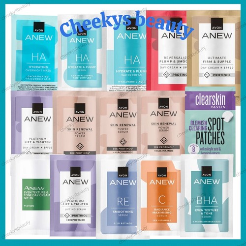 Avon face cream sample sachets - avon,