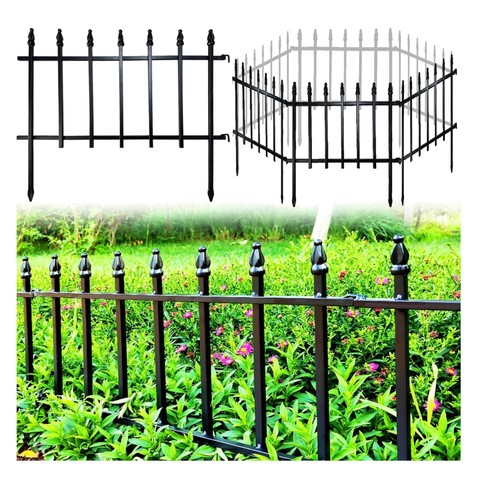 Pack black metal garden - 5-pack,