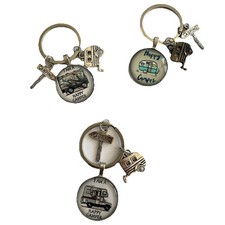 Happy Camper Keychains Camping