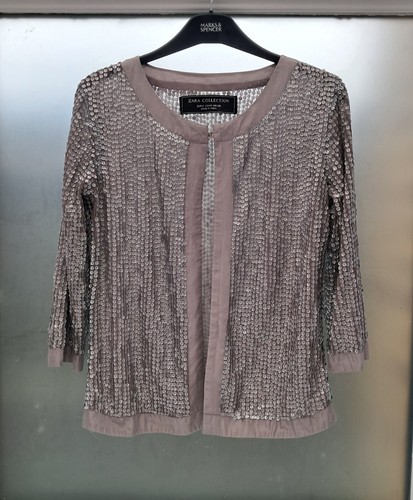 Zara sequin jacket silk - zara,