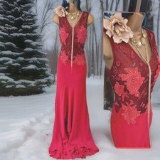 sagaie Designer red beaded