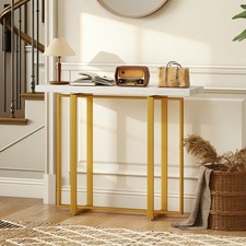 Console Table with Faux Marble