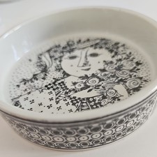 Vintage BJORN WIINBLAD DANISH NYMOLLE Ceramic Dish. Denmark Sommer / Summer MCM 