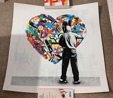 Martin Whatson Paint Love Limited Edition 50 Hand Finished Print Graffiti Art