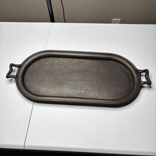 Vintage oval cast - oval, iron