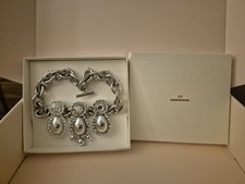 Glenn Martens H&M Silver Pendant Statement Necklace