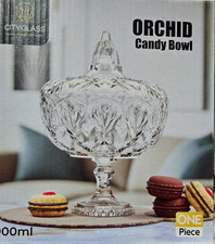 Glass Candy Bowl Crystal Cut
