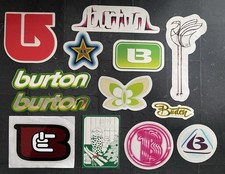 VINTAGE SNOWBOARD STICKERS BUNDLE. ‘90’s BURTON ETC