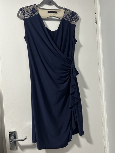 Navy blue formal rouched - navy,