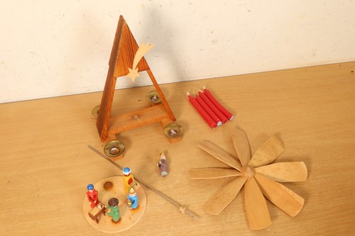 Vintage german wooden - german, nativity