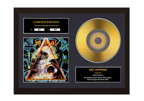 Def leppard signed gold - signed, disc