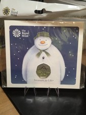 2019 50P- SNOWMAN-  FIFTY PENCE- BRILLIANT UNCIRCULATED COIN PACK