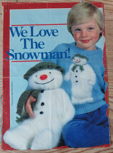 Vintage the snowman toy - snowman,