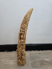 Antique Carved Faux Task
