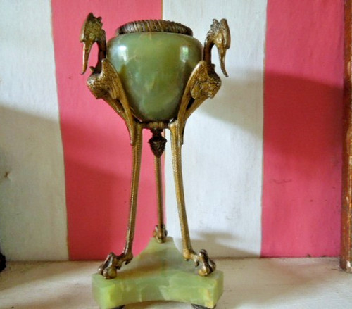 Antique cassolette censer onyx - cassolette/censer,