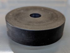 Rubber Buffer Washer Disc Black Neoprene 75mm OD / 15mm ID / 20mm Thick