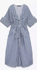 BNWT ZARA BLUE WHITE STRIPED