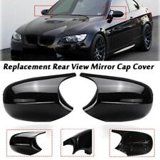 2x For BMW E90 E91 E92 E93 LCI 08-2013 Gloss Black Rear Wing Mirror Cap Cover UK