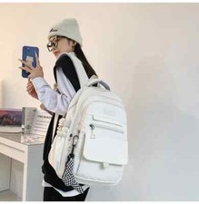 Women Girls Large Capacity School Bag Student Bookbag Travel Rucksack Waterproof