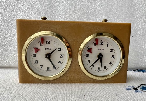 Vintage mechanical chess clock - vintage,