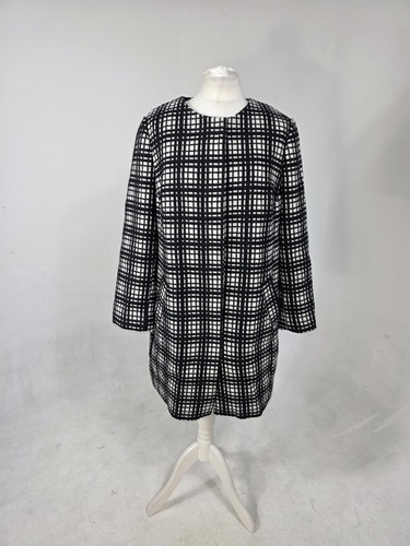 Wallis black white check - black,