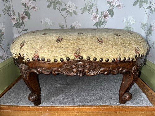 Antique carved walnut - carved,