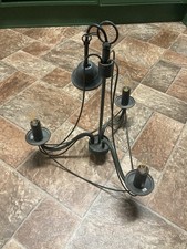 Verdigris Chandelier Candle Holder Ceiling Light With Three Candle Bulbs