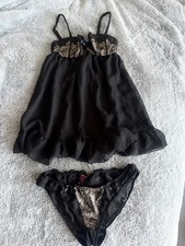 La Senza Black Sheer Mesh And