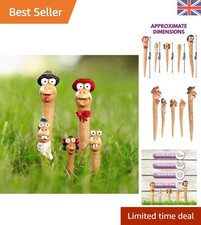 Set Of 5 Worm Garden Ornaments