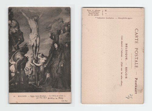 Vintage postcard malines - vintage,