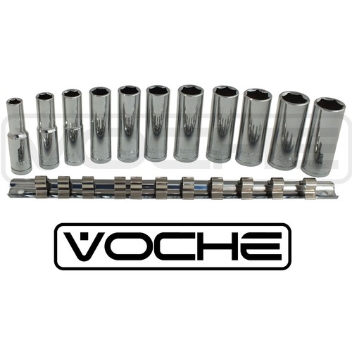 Deep socket set - deep, 3/8"