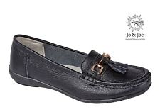 JO & JOE LEATHER BLACK BOAT