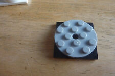 Vintage Lego grey 4x4 Turntable Part Classic Fire Engine Vehicle Town 3403